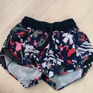 Lululemon patterned running shorts